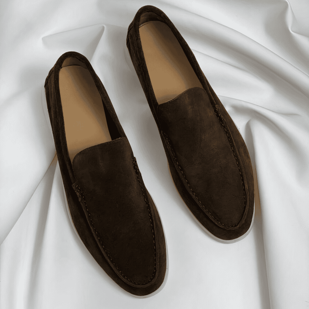 Niklas | Men's Minimalist Slip-On Loafers with Stitching