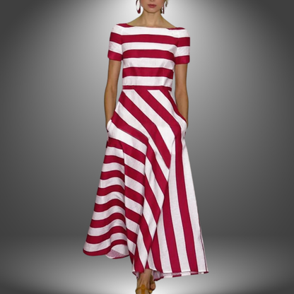 Lora | Leichtes & fließendes Streifen-Kleid