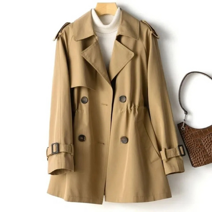 Yael | lässiger Damen-Trenchcoat mit Reverskragen und Knöpfen