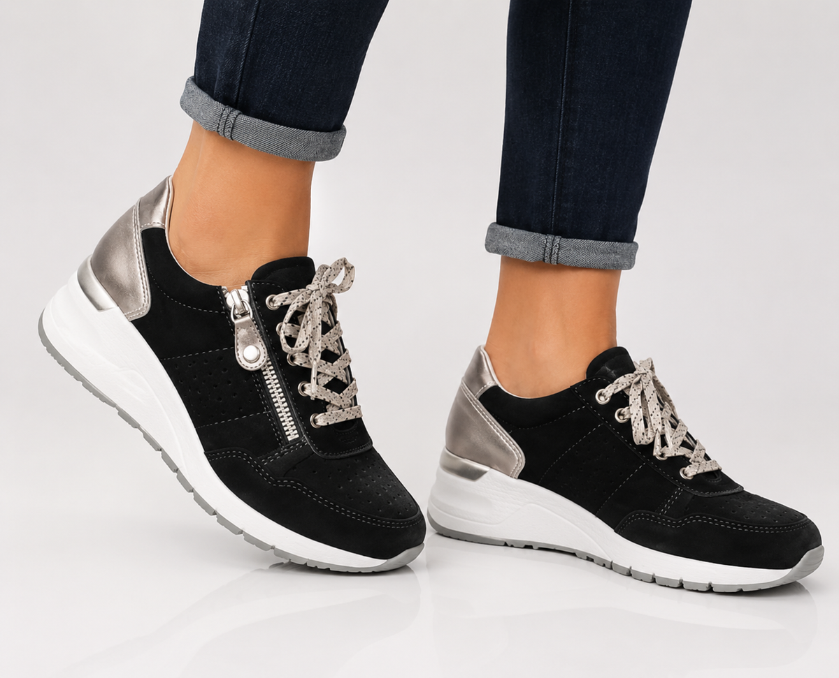 Anna | Orthopädische Sneaker mit Schnürung und dicker Sohle