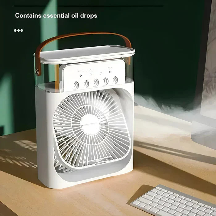 Kalyxo | Tragbarer Luftkühler mit LED-Beleuchtung und Ventilator