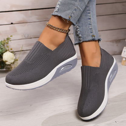 Lotte | Orthopädische Slip-on Schuhe mit Strick und Sohle