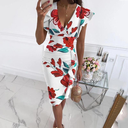 Emma | Prächtiges Damen Sommerkleid mit Muster