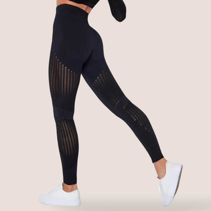 Corinne | Figurbetonte Anti-Cellulite-Leggings mit Kontrastdesign