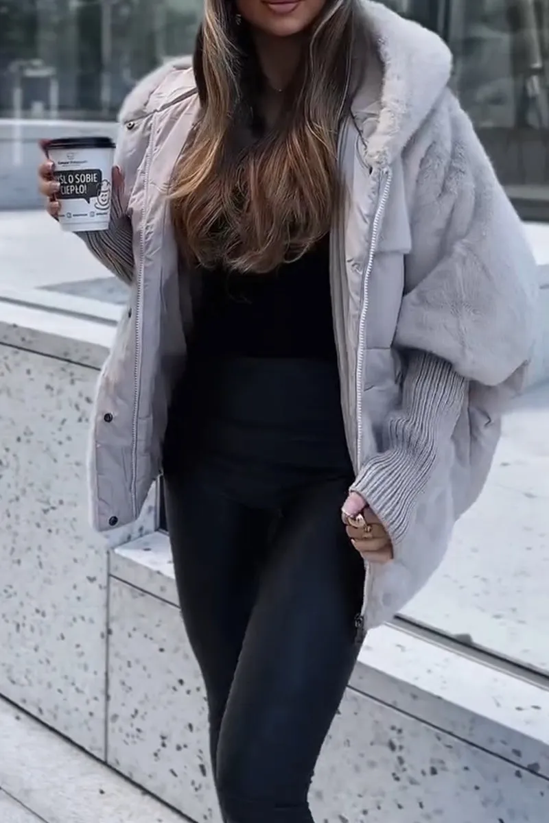 Marianne | Bomber moderno e lussuoso con cappuccio