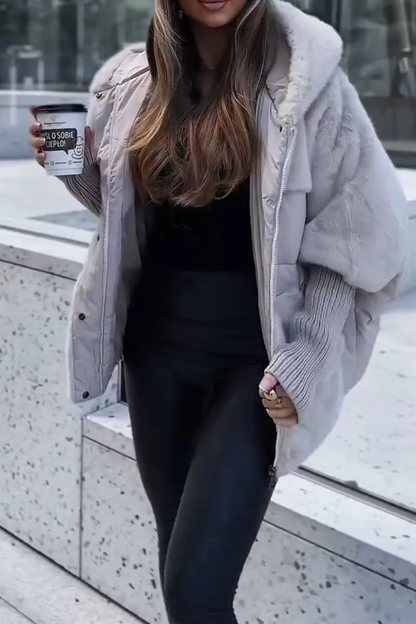 Marianne | Bomber moderno e lussuoso con cappuccio