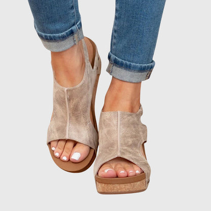 Ingrid | Women's orthopedic sandals with platform sole