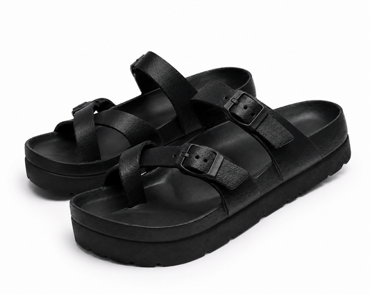 Frieda | Women's slides with platform sole and arch support