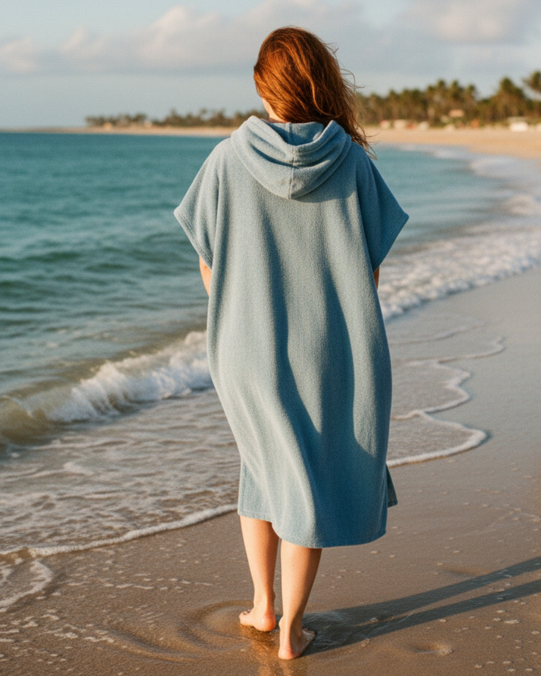 Rosalie | Sommerponcho Damen | Mit Kapuze