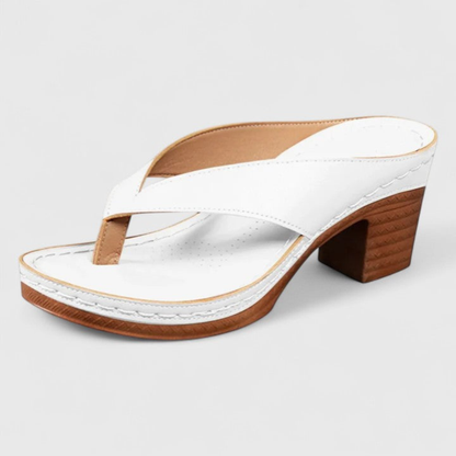 Melira | Women's thong sandals with heel and straps