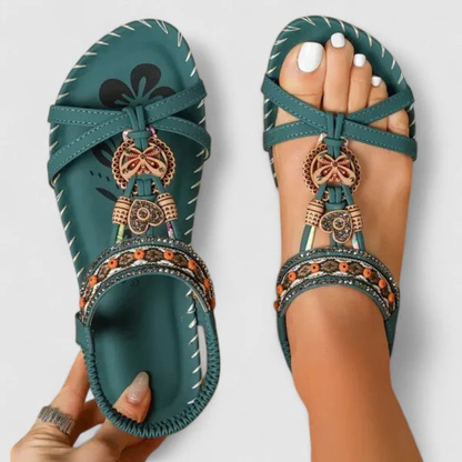 Zarela | Women's sandals with straps and flat sole
