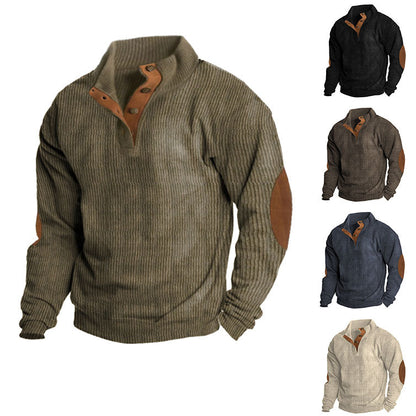 Bruno | Pullover da uomo per attività all’aperto con abbottonatura