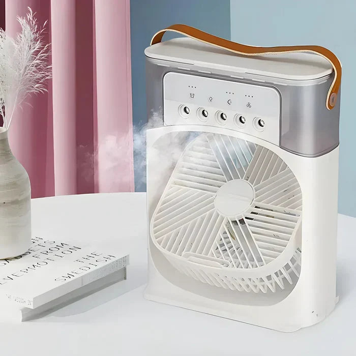 Kalyxo | Tragbarer Luftkühler mit LED-Beleuchtung und Ventilator