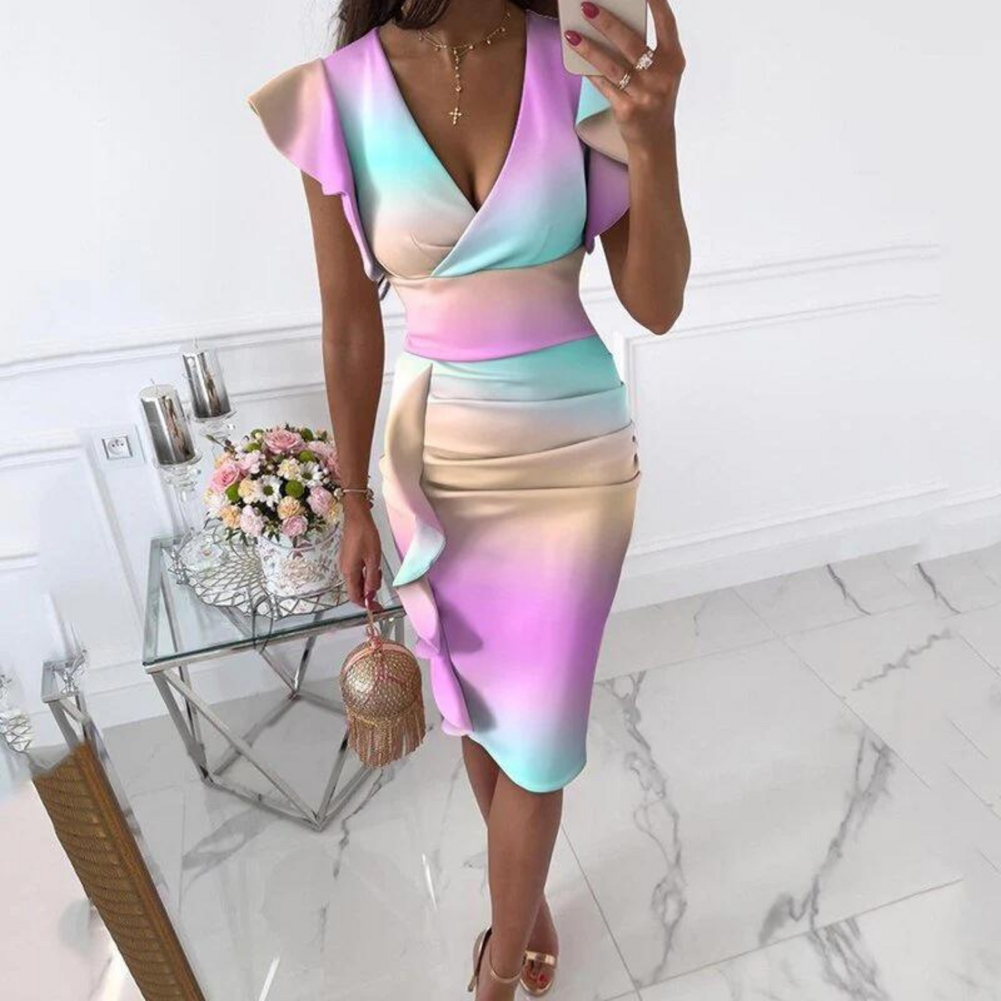 Emma | Prächtiges Damen Sommerkleid mit Muster
