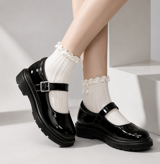 Orlina | Mary Jane Shoes with Buckle Fastening and Chunky Sole