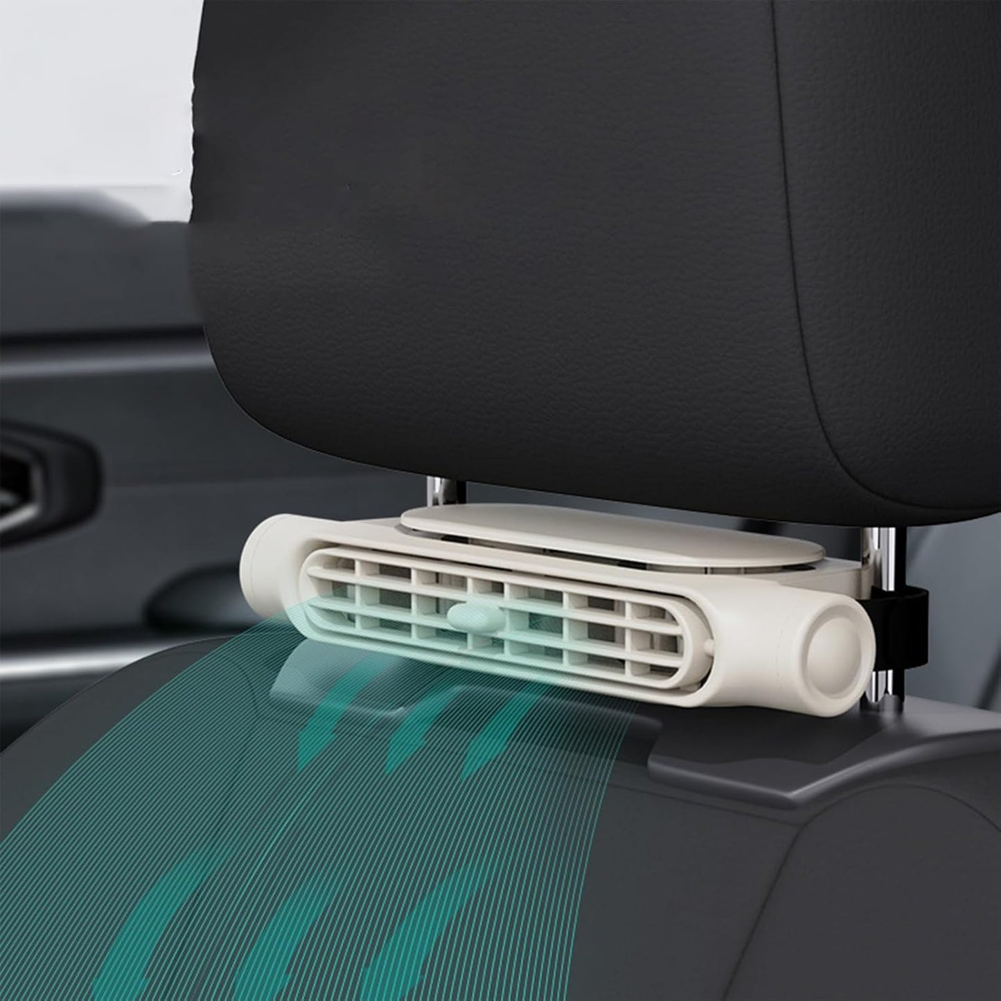 Zenvico | Autoventilator mit USB-Anschluss und Kopfstützenhalterung
