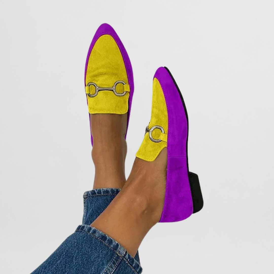 Helena | Damen orthopädische Slip-On Loafer mit Spange vorn