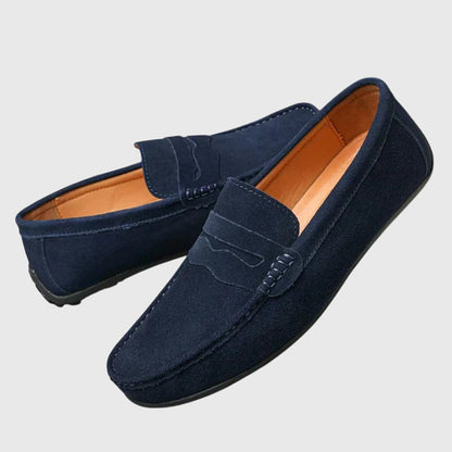 Romy | Damen orthopädische Slip-On Loafer mit Spange und Naht