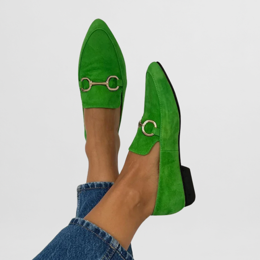 Helena | Damen orthopädische Slip-On Loafer mit Spange vorn