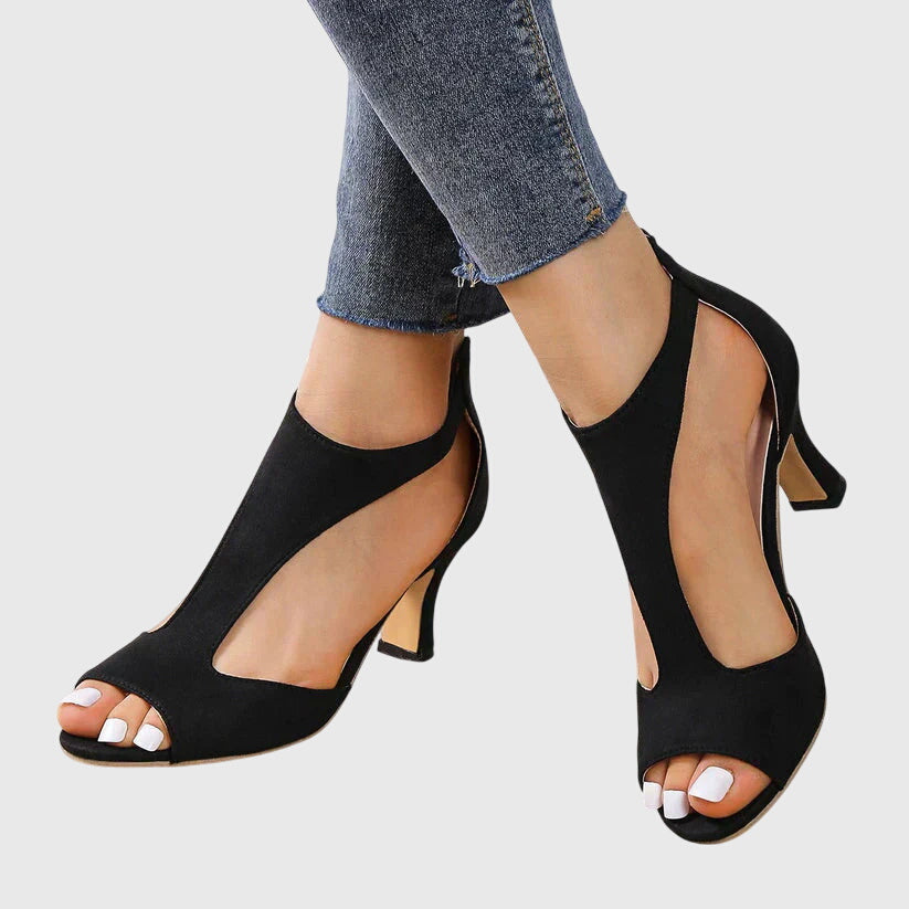 Anika | Décolleté da donna con cut-out, punta e tacco aperti