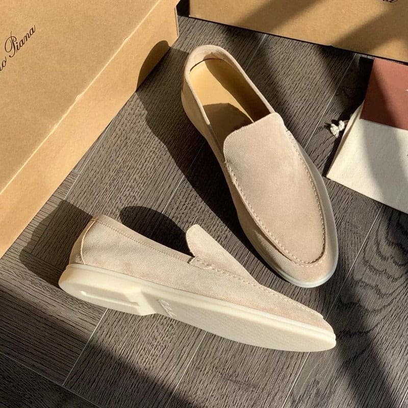 Niklas | Men's Minimalist Slip-On Loafers with Stitching
