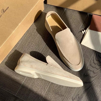 Niklas | Men's Minimalist Slip-On Loafers with Stitching