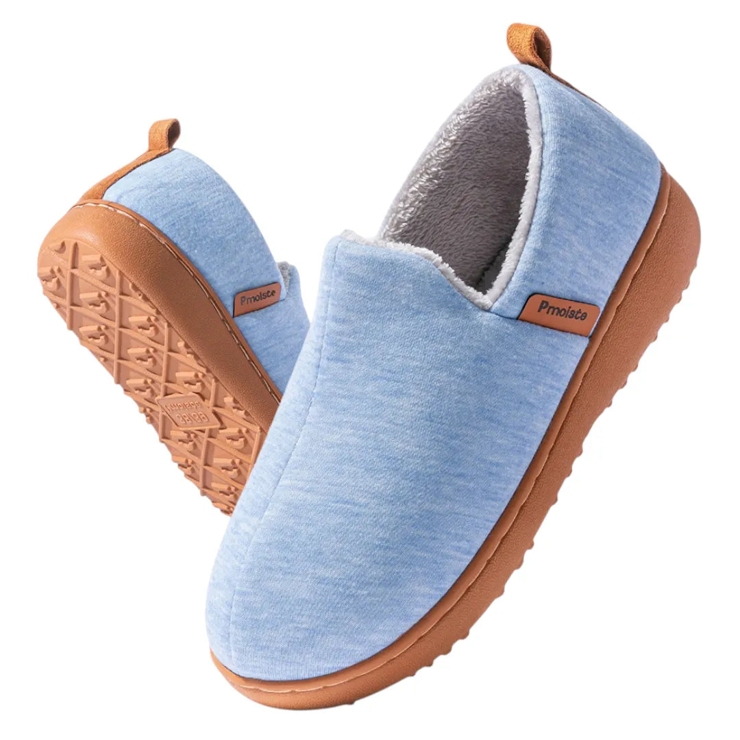Verena | Damen warme Hauseschuhe mit rutschfester Sohle und Plüschfutter