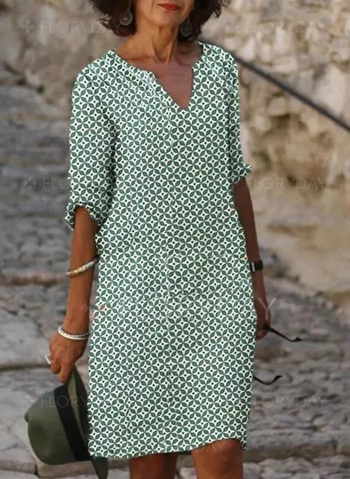 Maya | Vintage Sommer-Minikleid mit kurzen Ärmeln| Mini