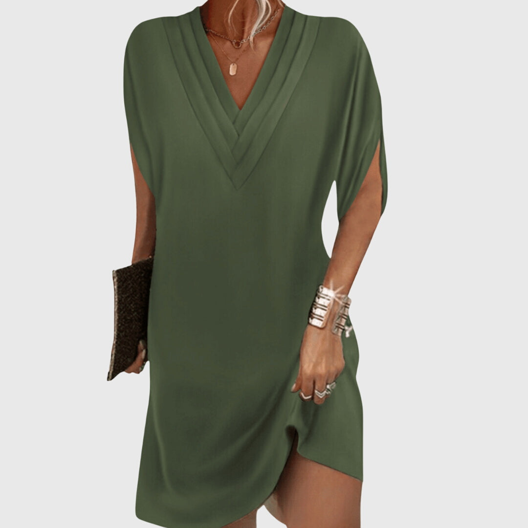 Nerisa | Vestito mini da donna con scollo a V e taglio ampio