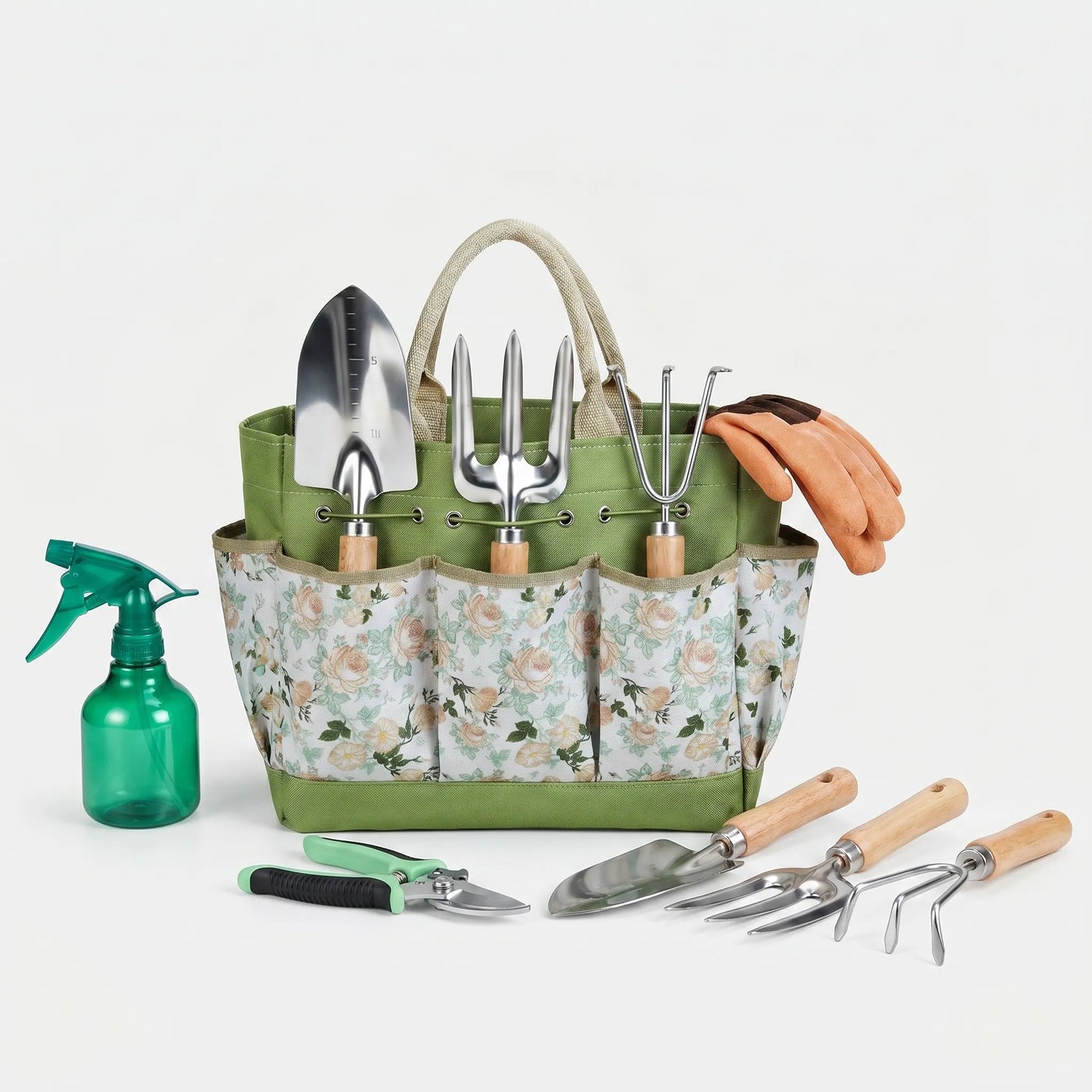Verdelis | Gartenwerkzeug-Set mit Tragetasche und Handschuhen