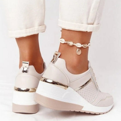 Leoni | Women's Platform Sneakers with Wedge Heel