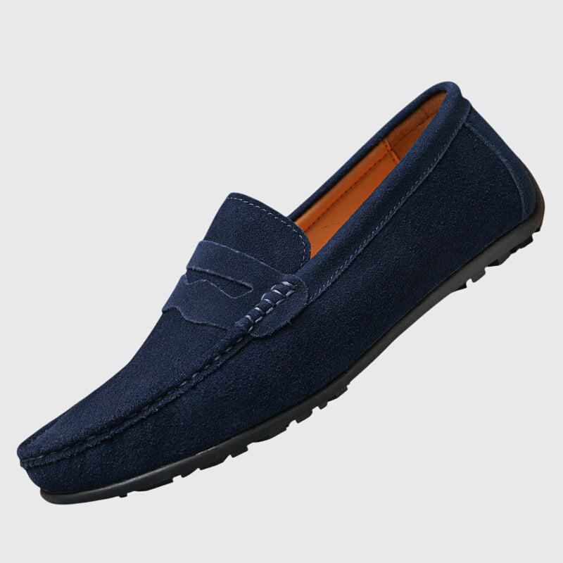 Romy | Damen orthopädische Slip-On Loafer mit Spange und Naht