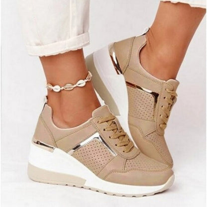 Leoni | Women's Platform Sneakers with Wedge Heel