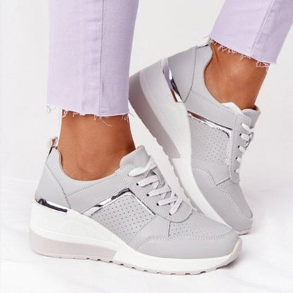 Leoni | Women's Platform Sneakers with Wedge Heel