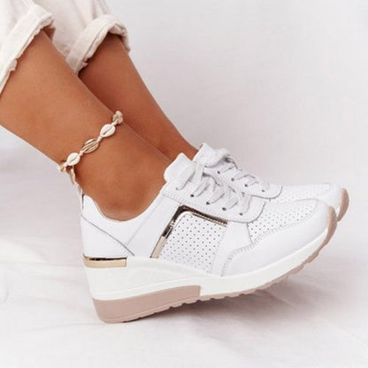 Leoni | Women's Platform Sneakers with Wedge Heel