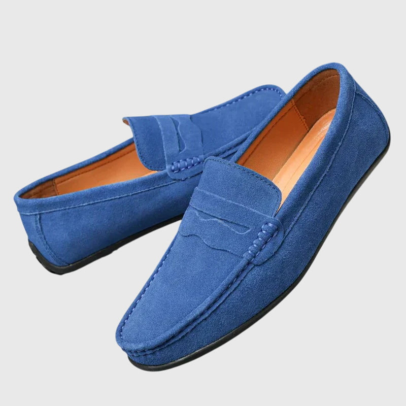 Romy | Damen orthopädische Slip-On Loafer mit Spange und Naht