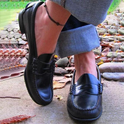 Sofia | Damen Klassische Loafer mit Ziernähten | Bequem
