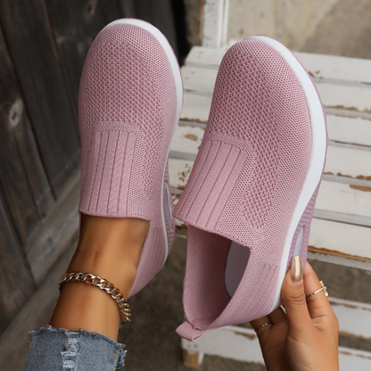 Lotte | Orthopädische Slip-on Schuhe mit Strick und Sohle