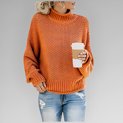 Vanessa | müheloser und trendiger Pullover mit Stehkragen