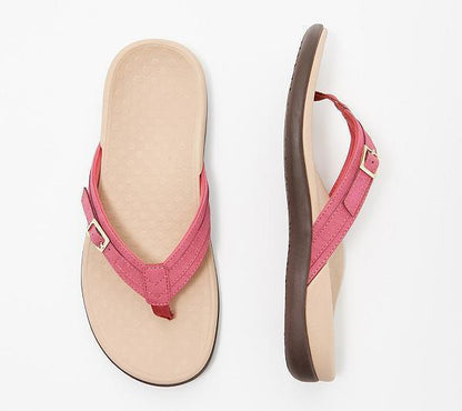 Greta | Orthopedic Flip Flops with Strap and Buckle