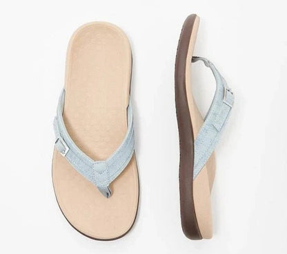 Greta | Orthopedic Flip Flops with Strap and Buckle