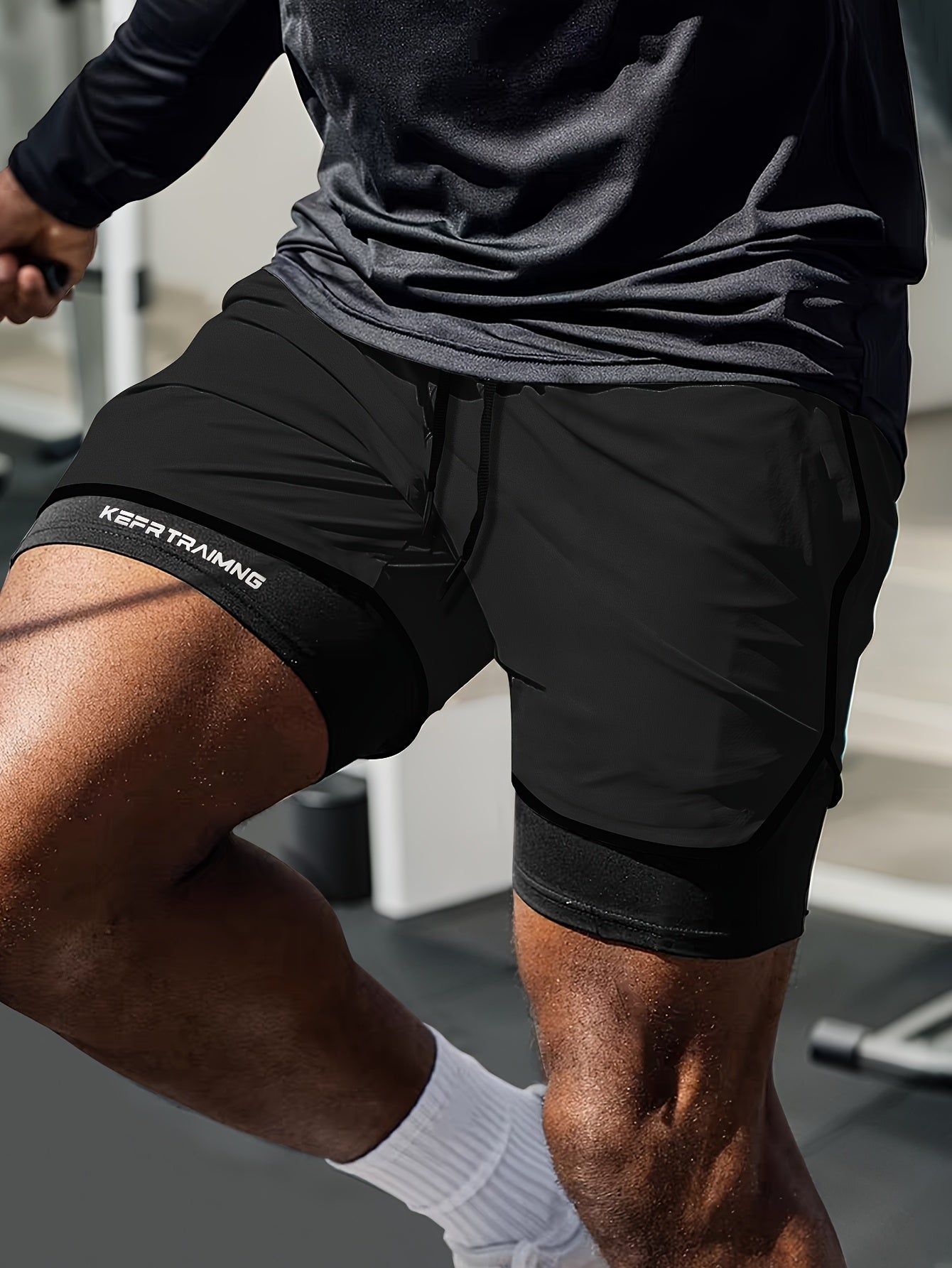 Dominik | Herren atmungsaktive kurze Trainingsshort