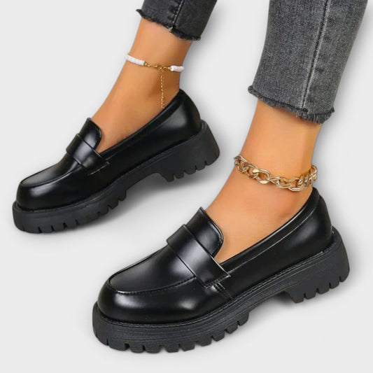 Pamina | Damen orthopädische Slip-On Loafer mit dicker Sohle