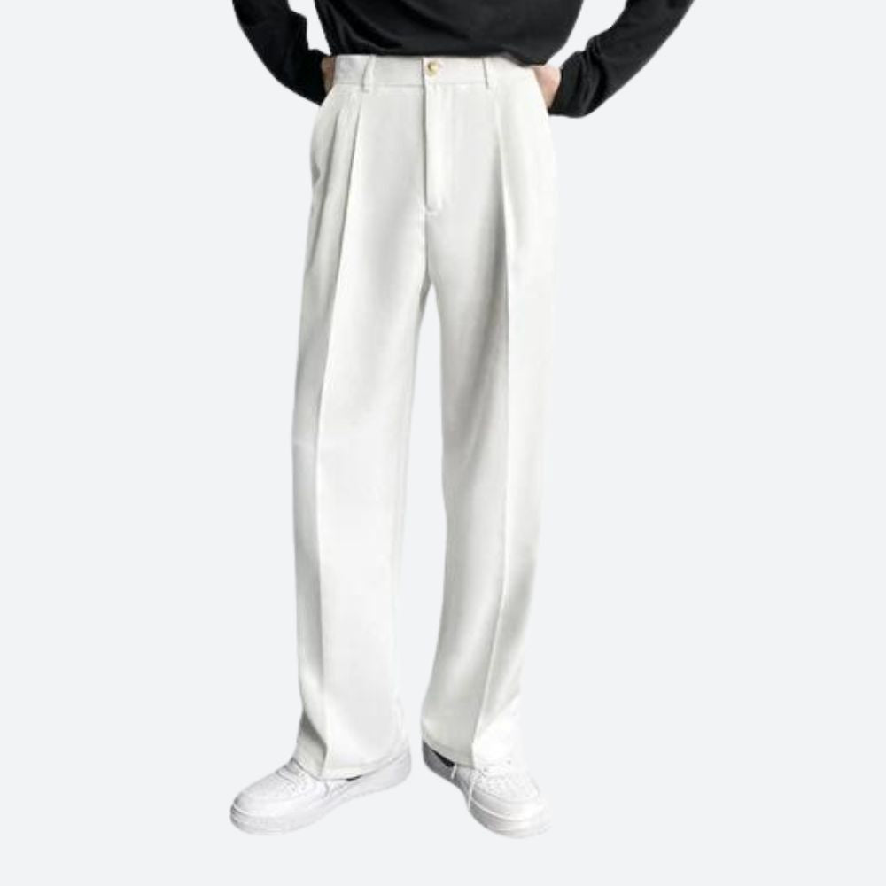 Conrad | Elegant men's trousers with pleats | Classic cut