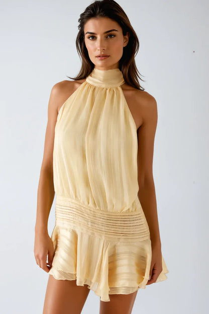 Xenia | Elegantes Damen Minikleid mit Neckholder