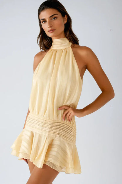 Xenia | Elegantes Damen Minikleid mit Neckholder
