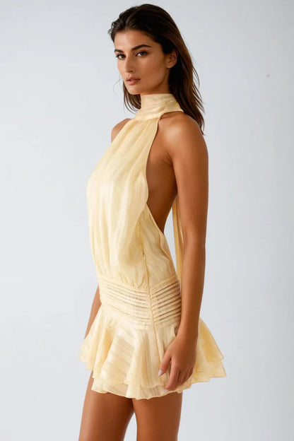 Xenia | Elegantes Damen Minikleid mit Neckholder