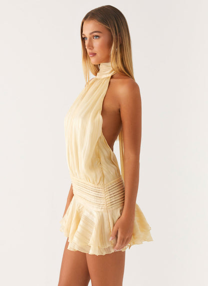 Xenia | Elegantes Damen Minikleid mit Neckholder