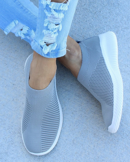 Zena | Damen Slip-On Sneaker mit Mesh und Sohle und Komfort