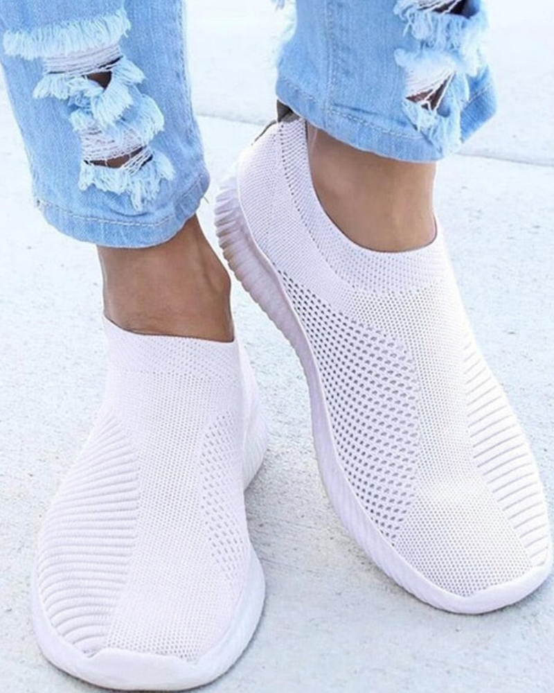 Zena | Damen Slip-On Sneaker mit Mesh und Sohle und Komfort